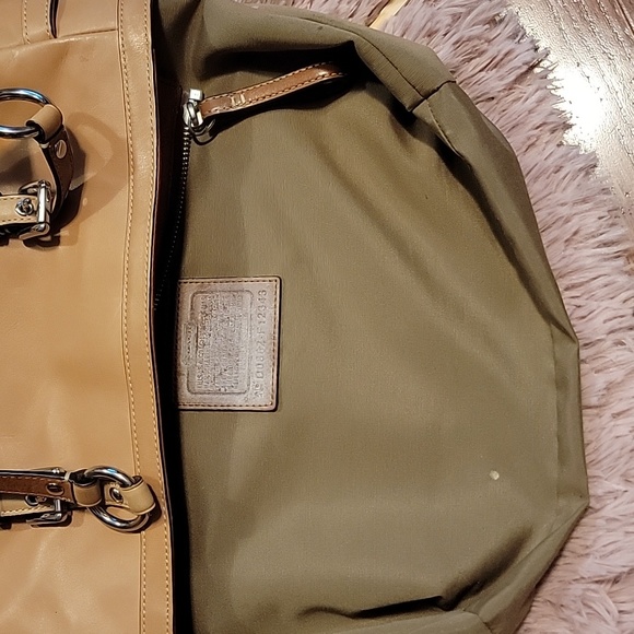 Coach D0882F12343 Light Brown Leather Shoulder Bag Handbag Purse - Picture 10 of 11